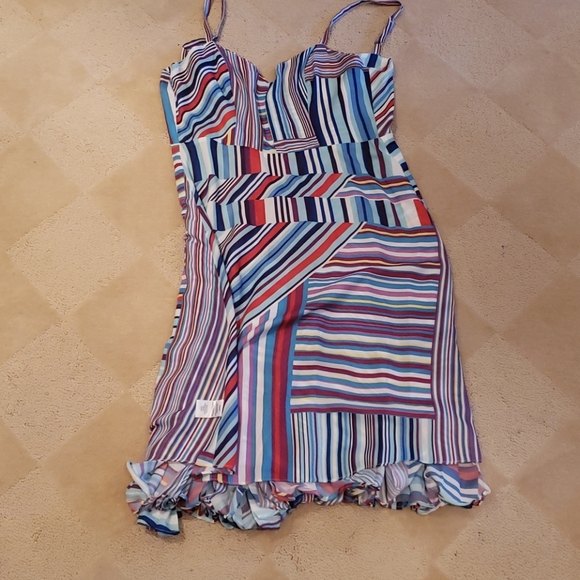 Parker Magna Stripe Dress, Sz S - Picture 11 of 16